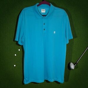 IZOD Men's Blue Polo Performance Golf Shirt XL A-009